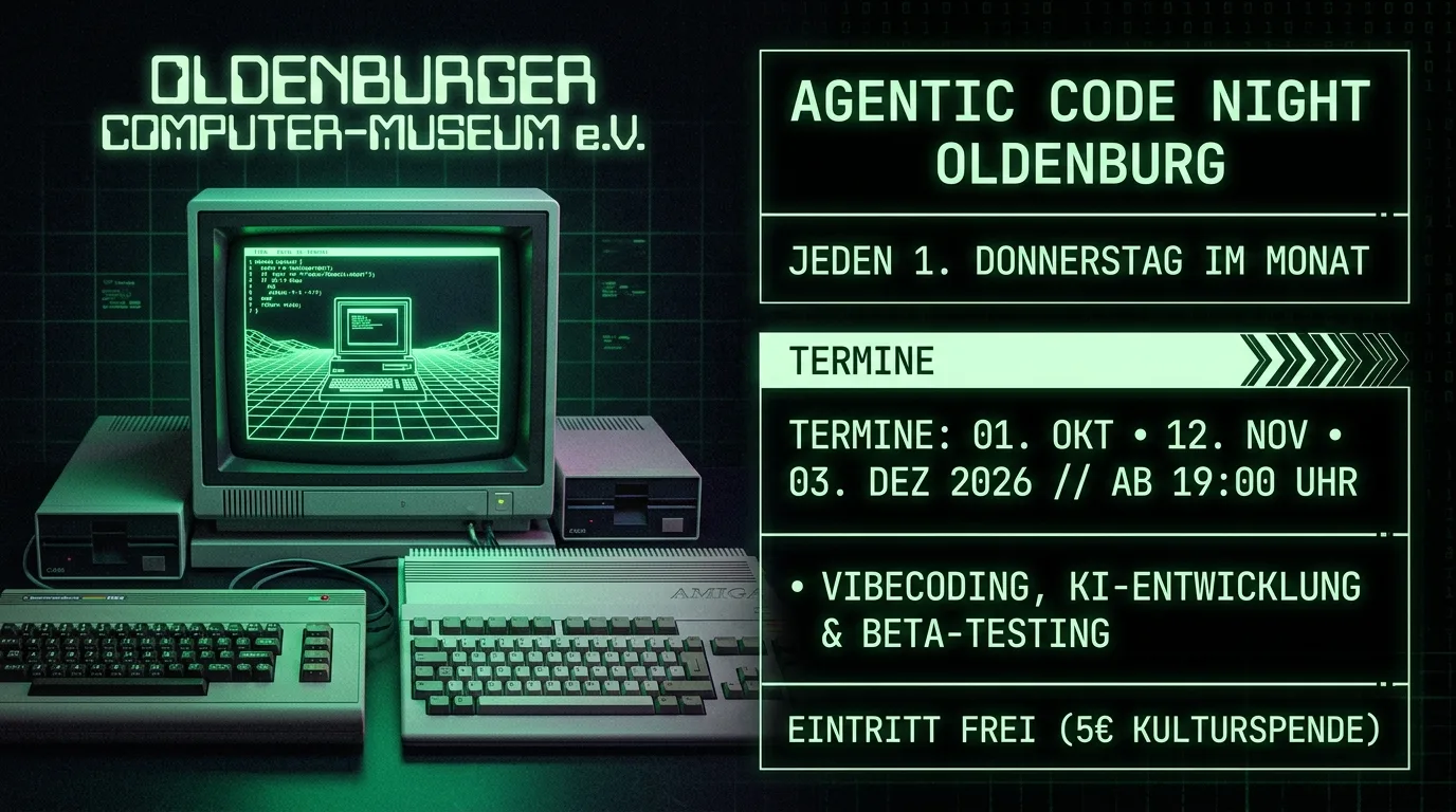 Agentic Code Night Oldenburg: 50 Jahre Computergeschichte treffen auf Agentic Coding - Image 3